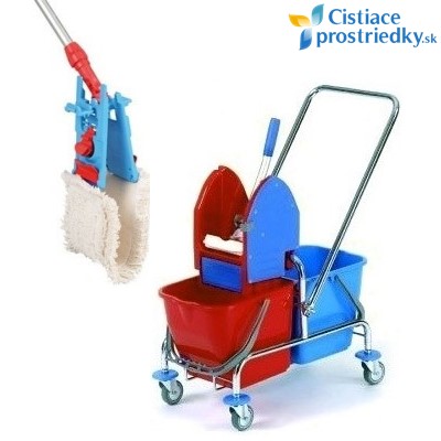 Set na umývanie podlahy - vozík s mopom 40 cm